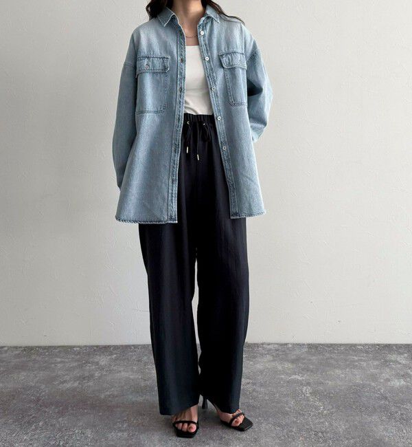 fredy emue「デニムオーバーシャツジャケット」|シャツ・ブラウス|