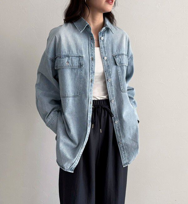 fredy emue「デニムオーバーシャツジャケット」|シャツ・ブラウス|