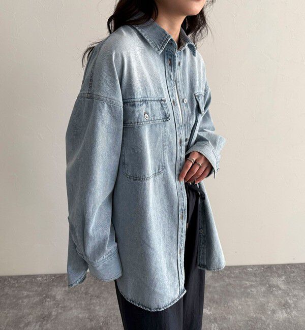 fredy emue「デニムオーバーシャツジャケット」|シャツ・ブラウス|