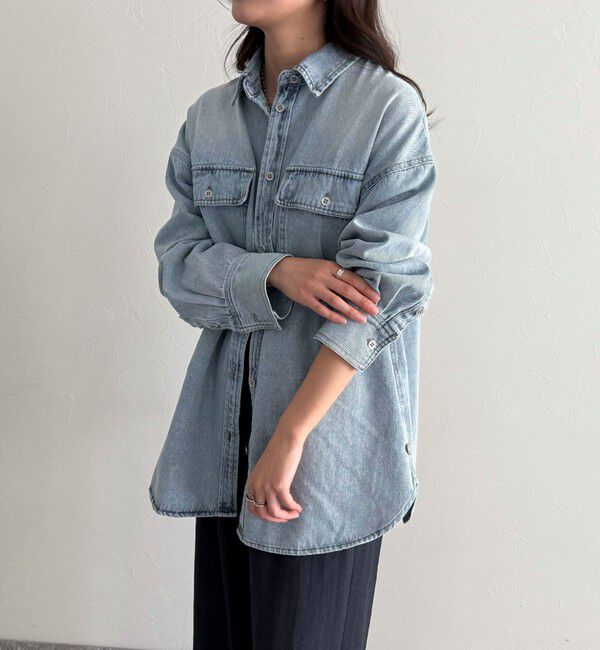 fredy emue「デニムオーバーシャツジャケット」|シャツ・ブラウス|