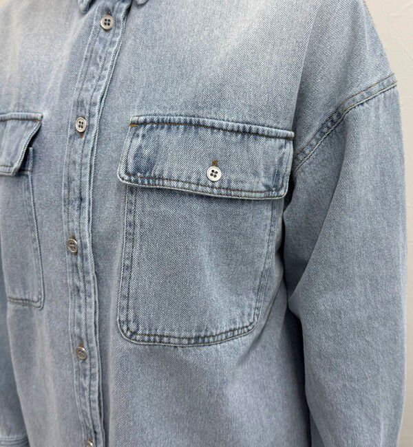 fredy emue「デニムオーバーシャツジャケット」|シャツ・ブラウス|