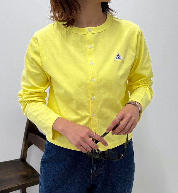 fredy emue「【GEVACO/ゲバコ】クルーネックショートカーディガン」|カーディガン|イエロー