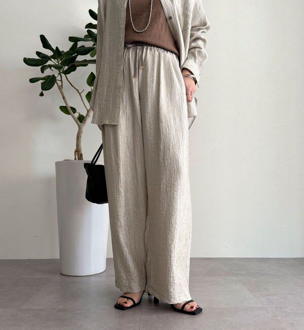 fredy emue「《セットアップ対応》Shiny creapイージーパンツ」|チノ|