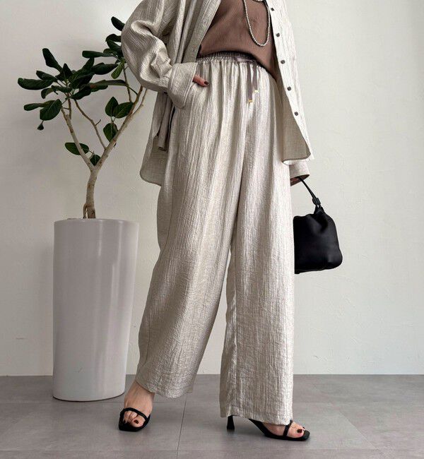 fredy emue「《セットアップ対応》Shiny creapイージーパンツ」|チノ|