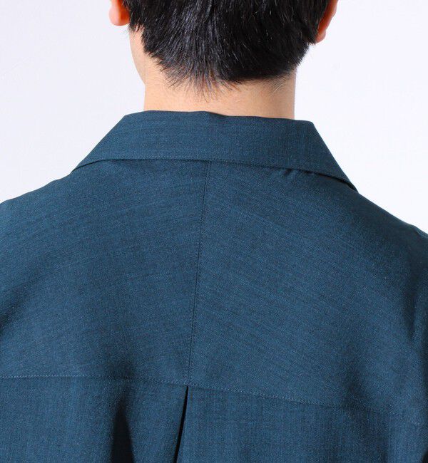 GLOSTER「【GLOSTER/グロスター】ドライポリツイル オープンカラーシャツ 開襟シャツ 半袖シャツ」|シャツ・ブラウス|