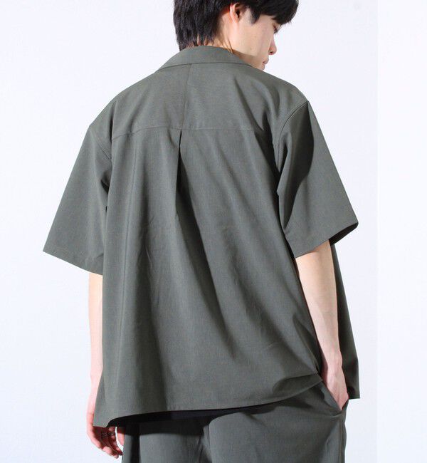 GLOSTER「【GLOSTER/グロスター】フレンチブルドッグ刺繍 COOLMAX オープンカラーシャツ」|シャツ・ブラウス|