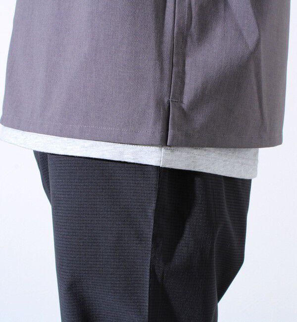 GLOSTER「【GLOSTER/グロスター】フレンチブルドッグ刺繍 COOLMAX オープンカラーシャツ」|シャツ・ブラウス|