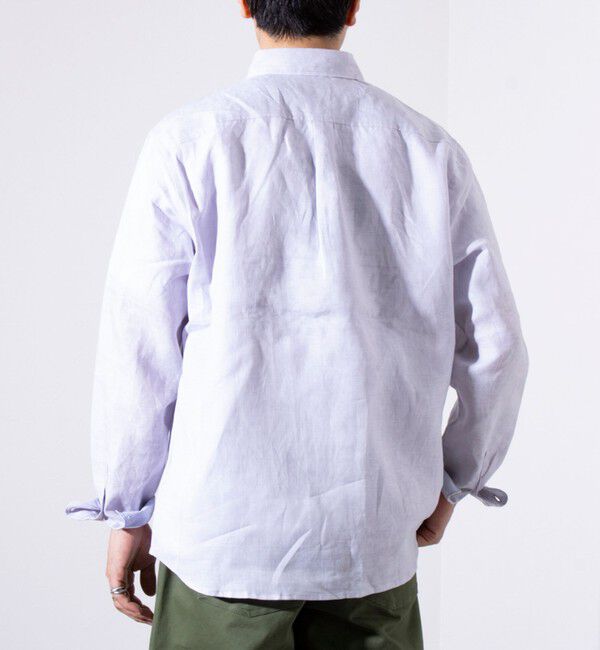 GLOSTER「【GLOSTER/グロスター】リネン100％ パラシュートカッタウェイ 長袖シャツ」|シャツ・ブラウス|