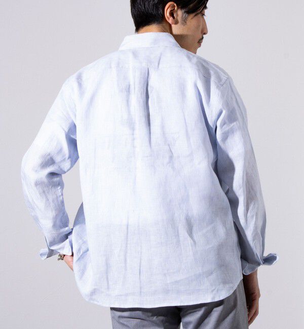 GLOSTER「【GLOSTER/グロスター】リネン100％ パラシュートカッタウェイ 長袖シャツ」|シャツ・ブラウス|