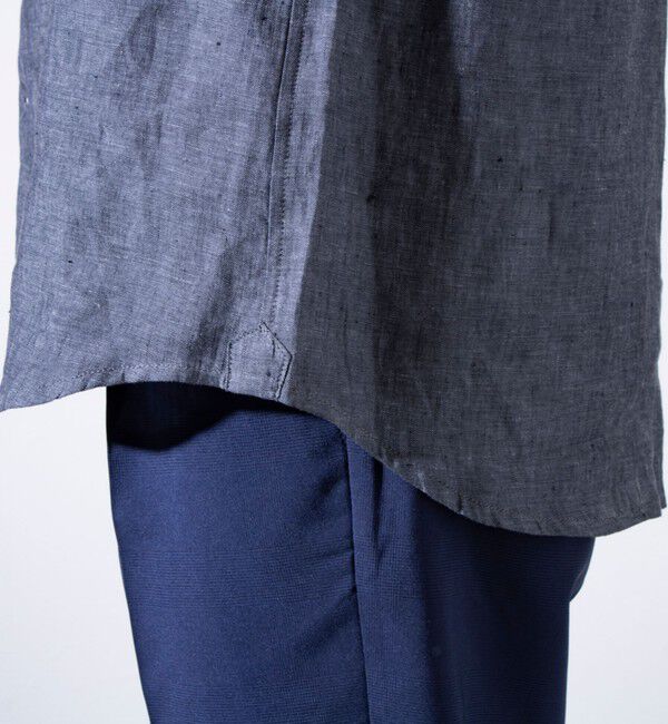 GLOSTER「【GLOSTER/グロスター】リネン100％ パラシュートカッタウェイ 長袖シャツ」|シャツ・ブラウス|