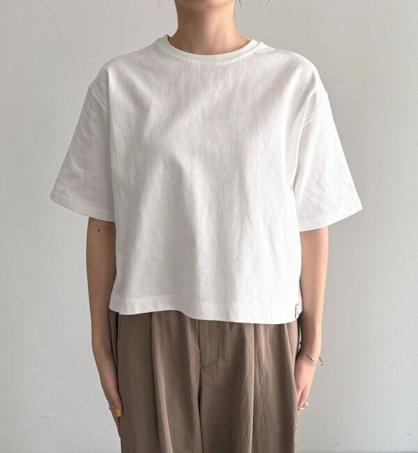 fredy emue「【新色追加！】ベーシッククロップド丈Tシャツ」|Tシャツ・カットソー|