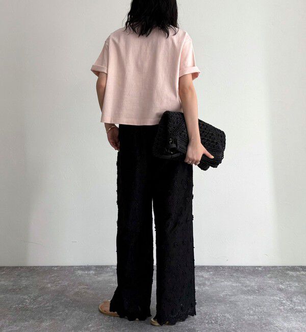 fredy emue「【新色追加！】ベーシッククロップド丈Tシャツ」|Tシャツ・カットソー|