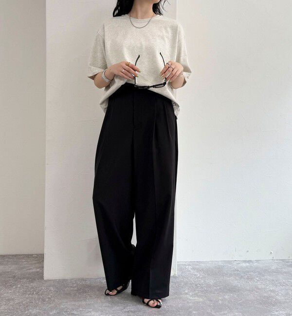 fredy emue「【新色追加！】ベーシッククロップド丈Tシャツ」|Tシャツ・カットソー|