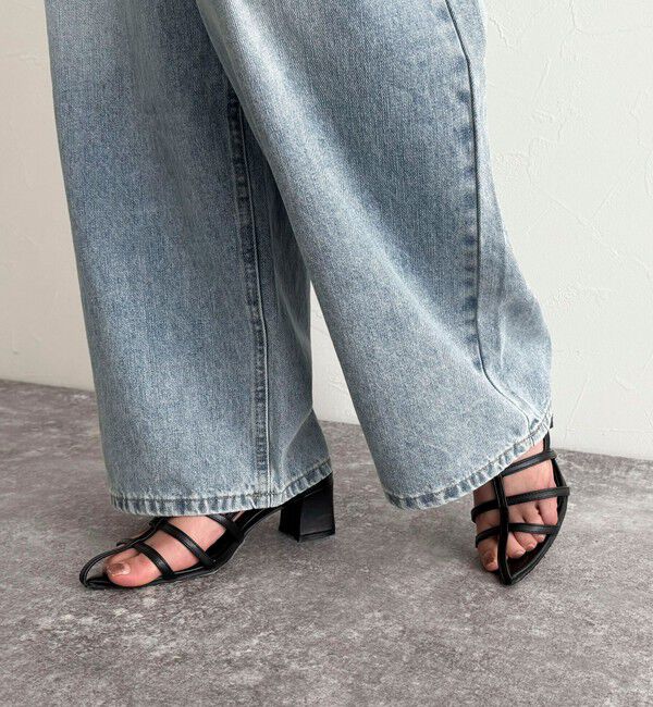 fredy emue「ルーズストレートデニムパンツ」|デニム|