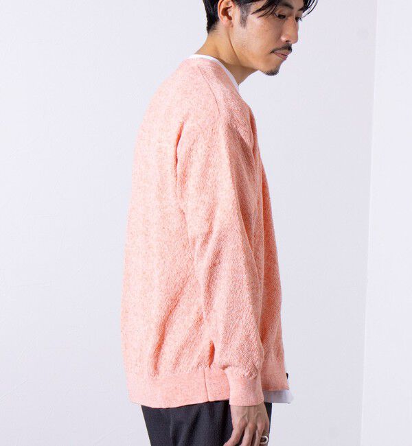 GLOSTER「【GLOSTER/グロスター】フレンチブルドッグ刺繍 リネン混 カーディガン Vネック」|カーディガン|