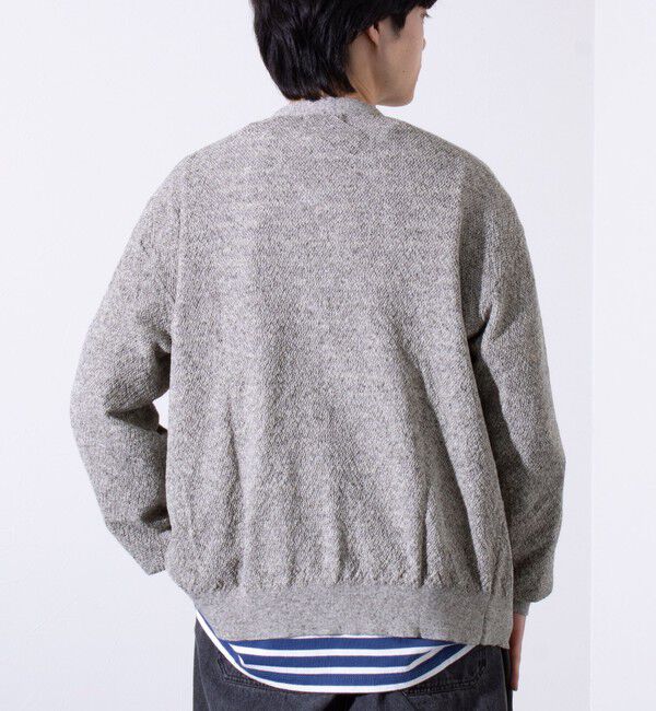 GLOSTER「【GLOSTER/グロスター】フレンチブルドッグ刺繍 リネン混 カーディガン Vネック」|カーディガン|