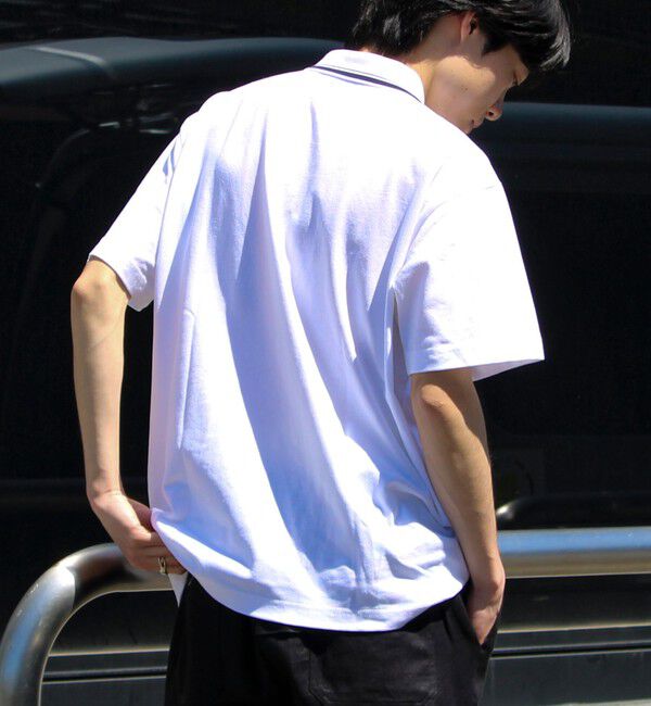 GLOSTER「【Jack Purcell/ジャックパーセル】鹿の子 ラインポロシャツ ワンポイント」|ポロシャツ|