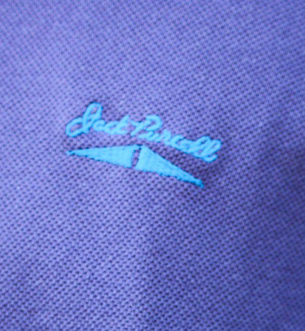 GLOSTER「【Jack Purcell/ジャックパーセル】鹿の子 ラインポロシャツ ワンポイント」|ポロシャツ|