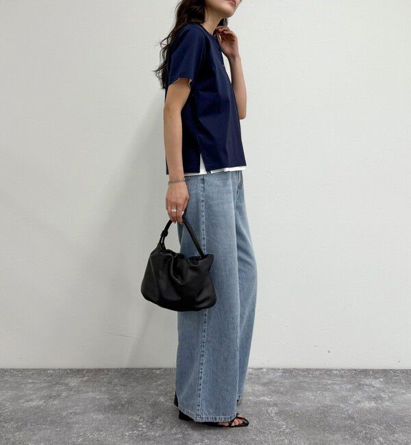 fredy emue「ハートFR刺繍ヘンリーTシャツ」|Tシャツ・カットソー|