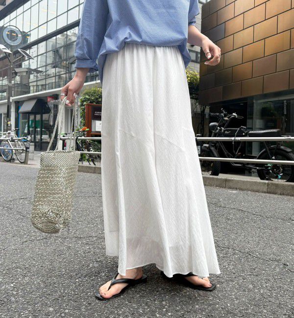 fredy emue「ニュアンスギャザーフレアースカート」|フレア|