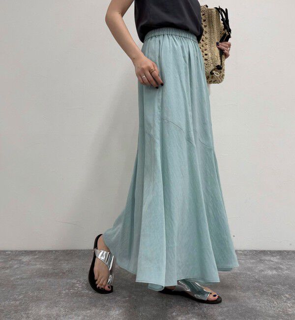 fredy emue「ニュアンスギャザーフレアースカート」|フレア|