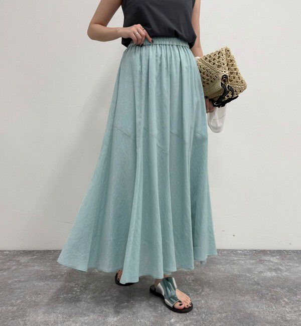 fredy emue「ニュアンスギャザーフレアースカート」|フレア|