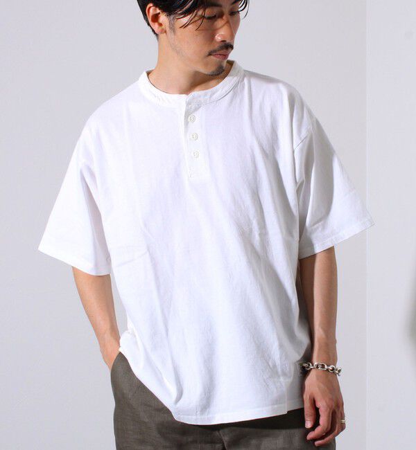 FREDY MAC「【FREDYMAC/フレディマック】 USコットン スノーウォッシュ ヘンリーネックTシャツ」|Tシャツ・カットソー|