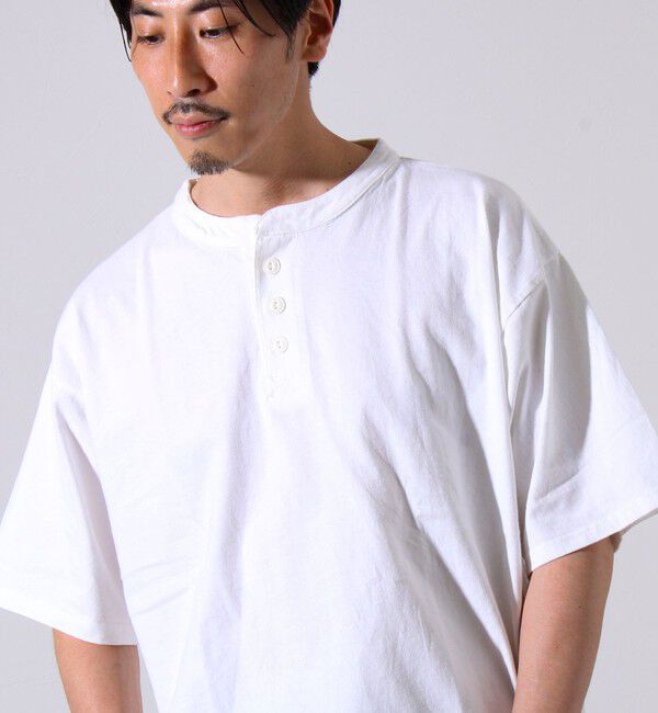 FREDY MAC「【FREDYMAC/フレディマック】 USコットン スノーウォッシュ ヘンリーネックTシャツ」|Tシャツ・カットソー|