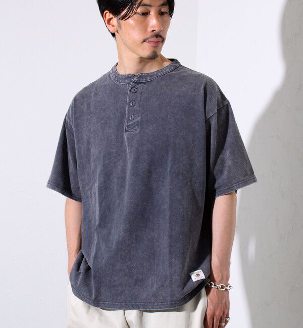 FREDY MAC「【FREDYMAC/フレディマック】 USコットン スノーウォッシュ ヘンリーネックTシャツ」|Tシャツ・カットソー|