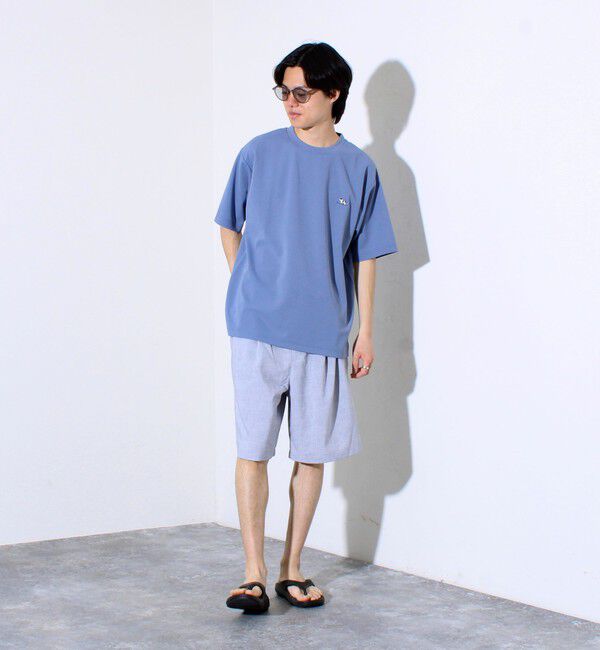 GLOSTER「【GLOSTER/グロスター】フレンチブルドッグ刺繍 カットジョーゼットTシャツ」|Tシャツ・カットソー|