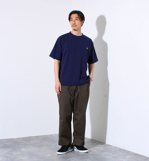 GLOSTER「【GLOSTER/グロスター】フレンチブルドッグ刺繍 カットジョーゼットTシャツ」|Tシャツ・カットソー|