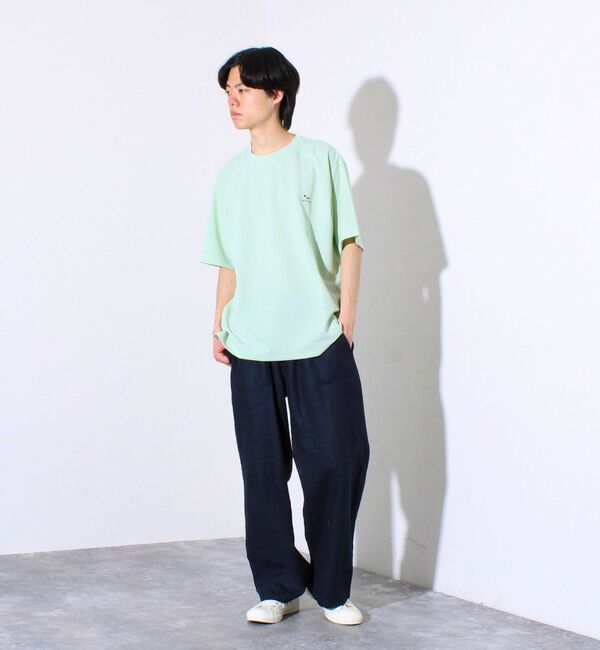 GLOSTER「【GLOSTER/グロスター】フレンチブルドッグ刺繍 カットジョーゼットTシャツ」|Tシャツ・カットソー|