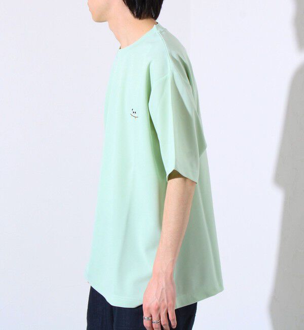 GLOSTER「【GLOSTER/グロスター】フレンチブルドッグ刺繍 カットジョーゼットTシャツ」|Tシャツ・カットソー|