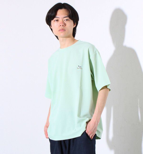 GLOSTER「【GLOSTER/グロスター】フレンチブルドッグ刺繍 カットジョーゼットTシャツ」|Tシャツ・カットソー|