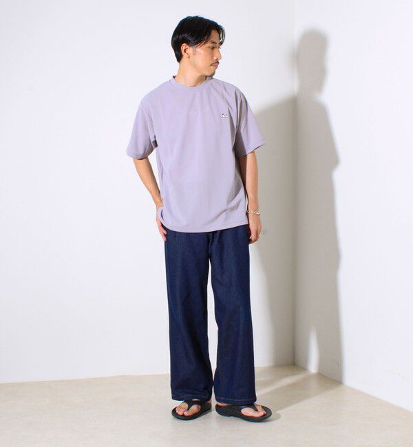 GLOSTER「【GLOSTER/グロスター】フレンチブルドッグ刺繍 カットジョーゼットTシャツ」|Tシャツ・カットソー|