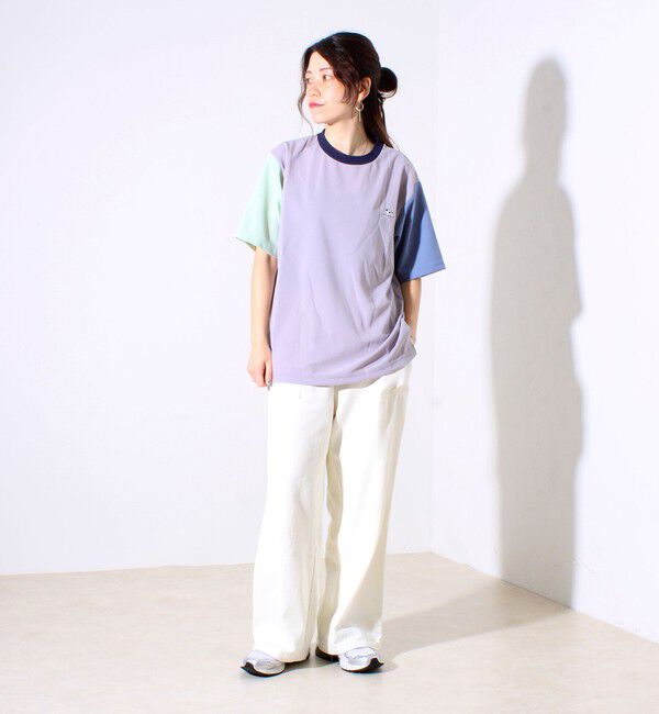 GLOSTER「【GLOSTER/グロスター】フレンチブルドッグ刺繍 カットジョーゼットTシャツ」|Tシャツ・カットソー|