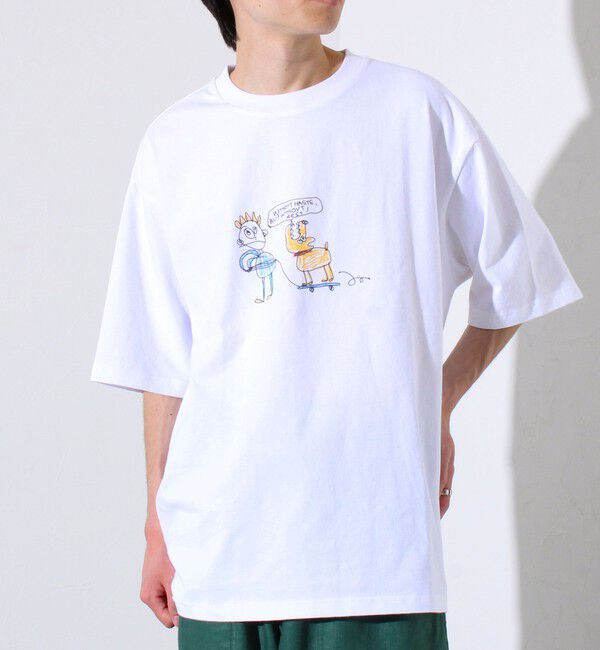 GLOSTER「イラストレーター【ogwillust/オガワナツミ】 コラボ プリントTシャツ」|Tシャツ・カットソー|