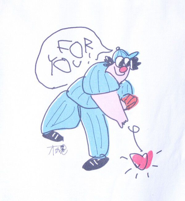 GLOSTER「イラストレーター【ogwillust/オガワナツミ】 コラボ プリントTシャツ」|Tシャツ・カットソー|