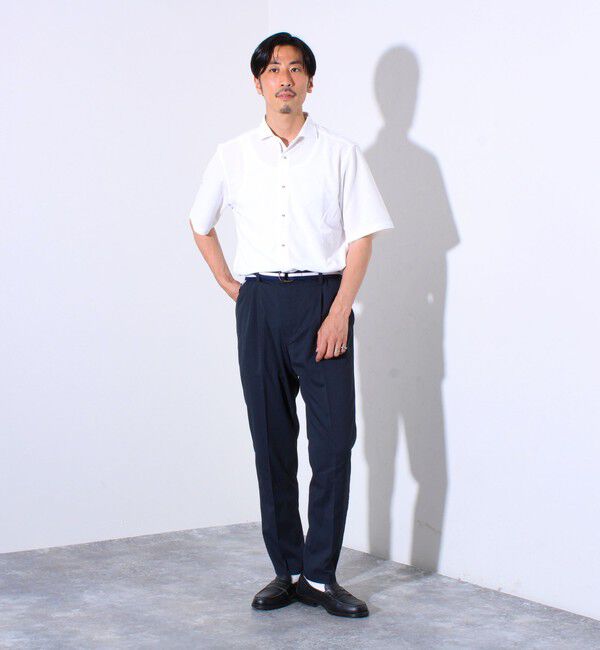 GLOSTER「&rdquo;速乾性・ストレッチ性・抗ピリング性・耐洗濯性&rdquo; PERFECTEX ハイツイストパラシュートシャツ」|シャツ・ブラウス|