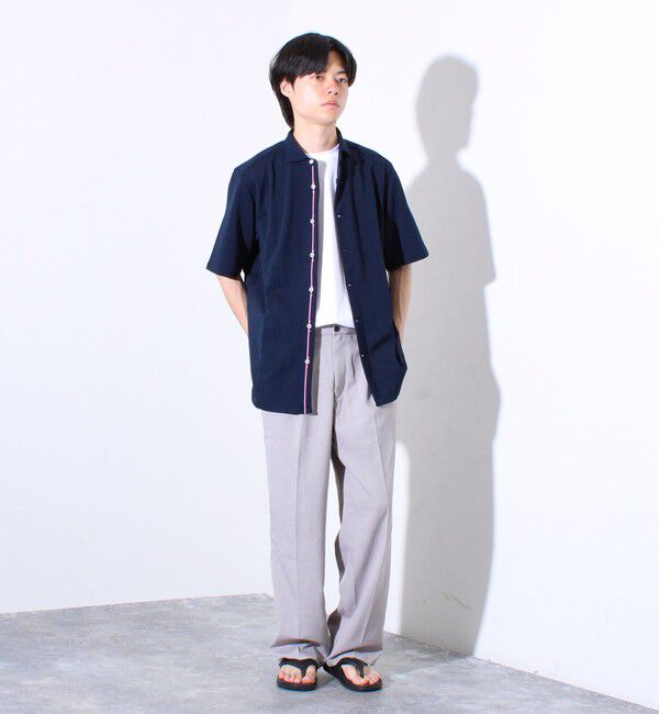 GLOSTER「&rdquo;速乾性・ストレッチ性・抗ピリング性・耐洗濯性&rdquo; PERFECTEX ハイツイストパラシュートシャツ」|シャツ・ブラウス|