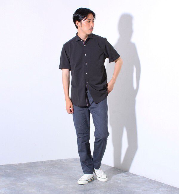 GLOSTER「&rdquo;速乾性・ストレッチ性・抗ピリング性・耐洗濯性&rdquo; PERFECTEX ハイツイストパラシュートシャツ」|シャツ・ブラウス|