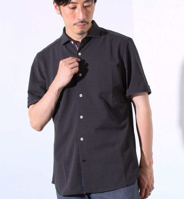 GLOSTER「&rdquo;速乾性・ストレッチ性・抗ピリング性・耐洗濯性&rdquo; PERFECTEX ハイツイストパラシュートシャツ」|シャツ・ブラウス|