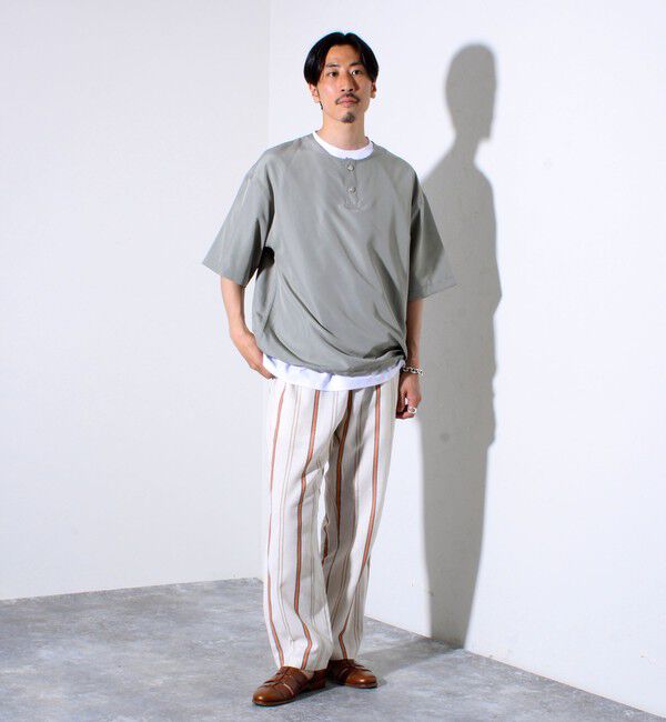 GLOSTER「【追加販売】【GLOSTER/グロスター】TROPICAL GOODNESS イージーサマーパンツ」|チノ|