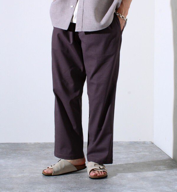 GLOSTER「【追加販売】【GLOSTER/グロスター】TROPICAL GOODNESS イージーサマーパンツ」|チノ|