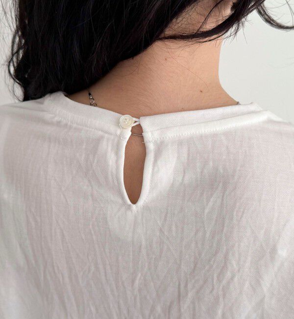 fredy emue「ラッフルショルダー半袖Tシャツ」|Tシャツ・カットソー|