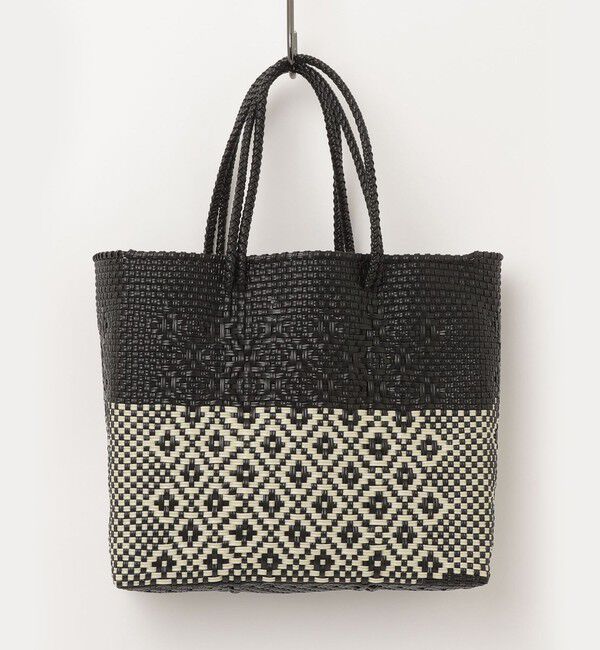 fredy emue「【MoonBird /ムーンバード】柄編みメルカドバッグ M」|かごバッグ|