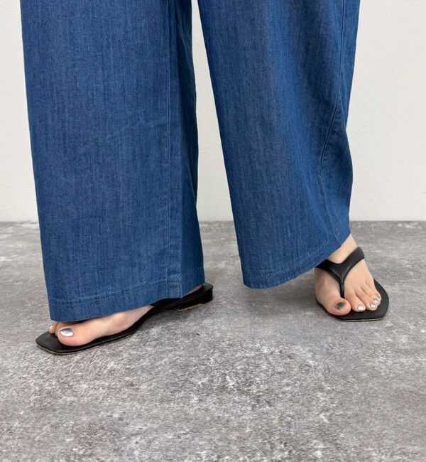 fredy emue「ライトオンスデニムイージーパンツ」|デニム|