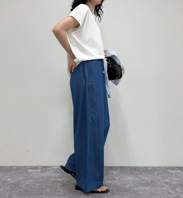 fredy emue「ライトオンスデニムイージーパンツ」|デニム|
