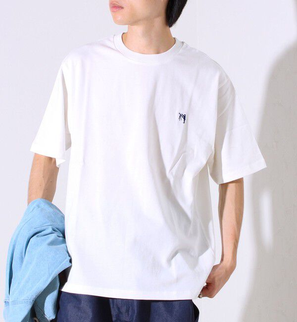 GLOSTER「【GLOSTER/グロスター】BOY刺繍入り ボーイフレンドTシャツ」|Tシャツ・カットソー|