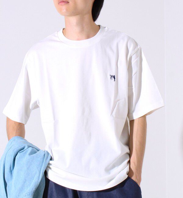 GLOSTER「【GLOSTER/グロスター】BOY刺繍入り ボーイフレンドTシャツ」|Tシャツ・カットソー|